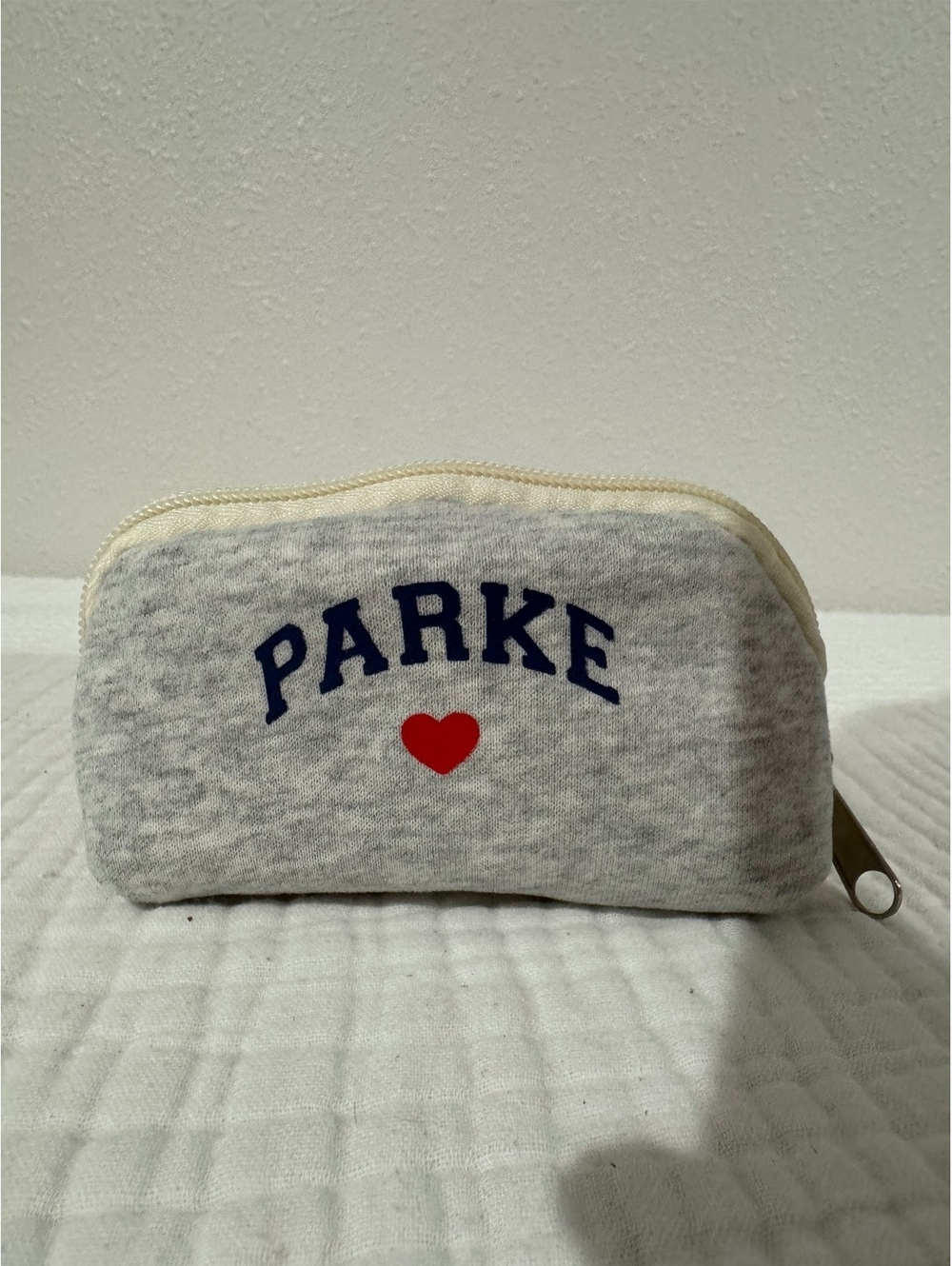PARKE Blush Pink Claw Clip Valentine’s Day Limited Edition w/ Heart Zip Pouch